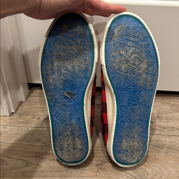 BLOWFISH Malibu Play Red Grand Canyon Buffalo Plaid Slip-On Shoes Womens Size 9 - Picture 6 of 6